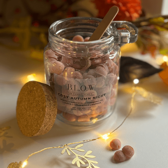 Cosy Autumn Night Dot Jar