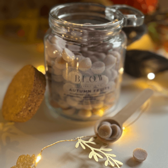 Autumn Fruits Dot Jar