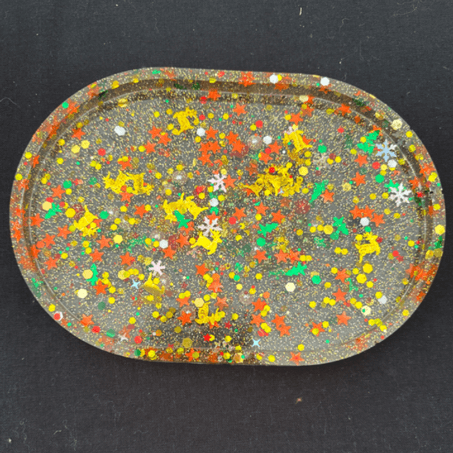 Christmas Oval Trinket Tray