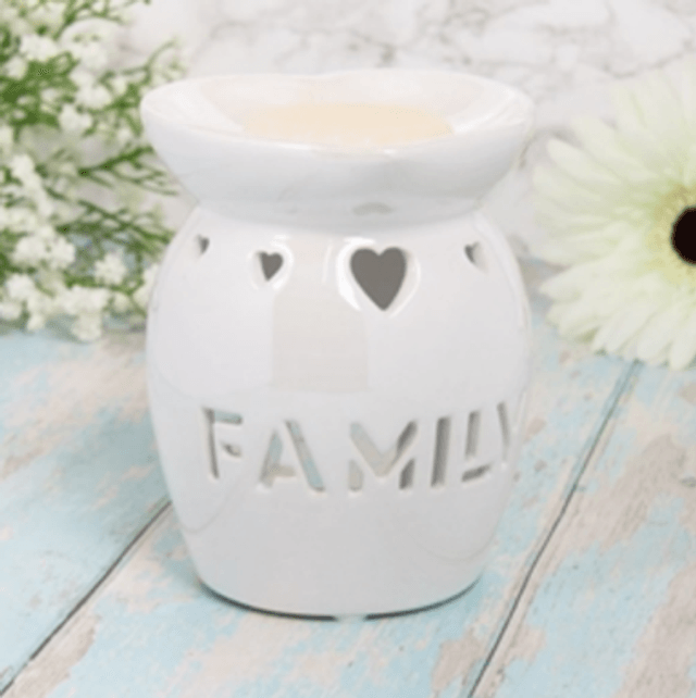 Family Heart Shaped Wax Burner 