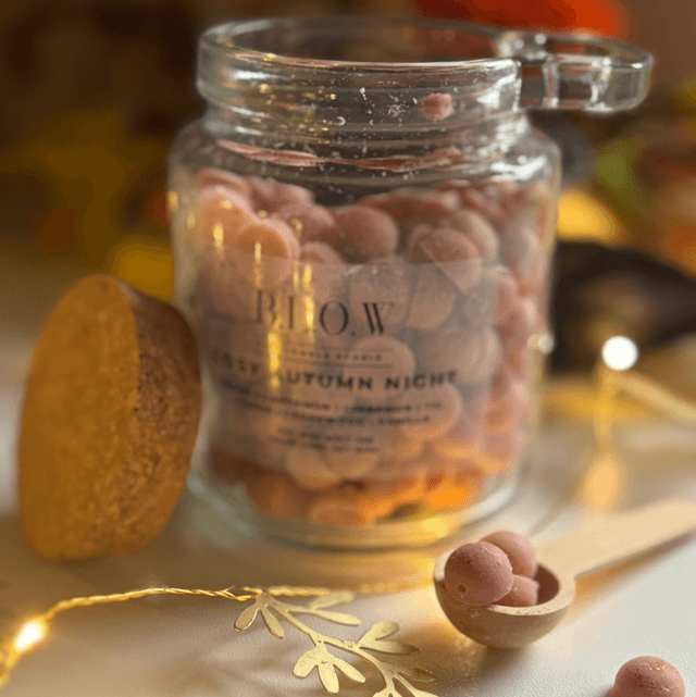Cosy Autumn Night Dot Jar