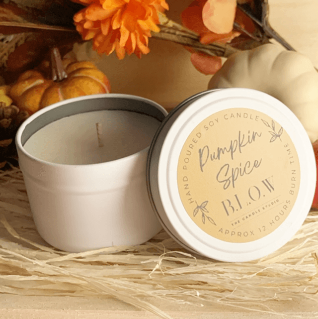 Pumpkin Spice Tin Candle